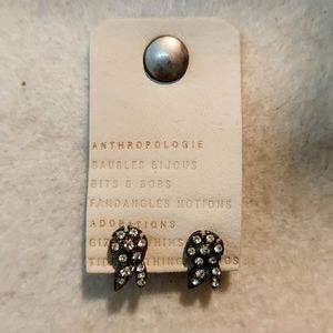 Anthropologie brass & stone earrings